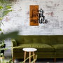 Wallity Dont Forget To Smile Escultura de pared de madera y metal